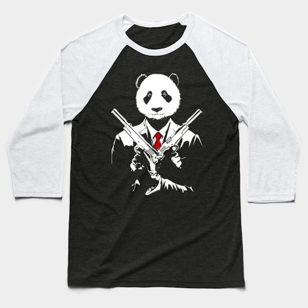 PANDAMAN Baseball T-Shirt by Kongrills